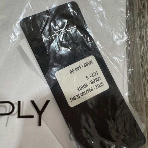 Public Supply Men’s Oversized Fit Tee White - Picture 3 of 5